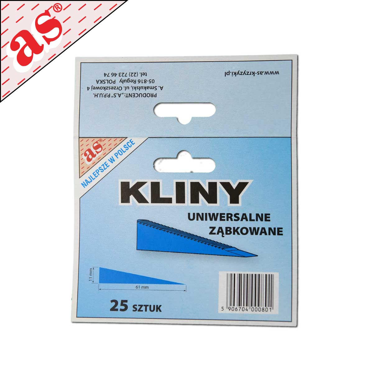 Klin ząbkowany do Układu wyrównującego płytki