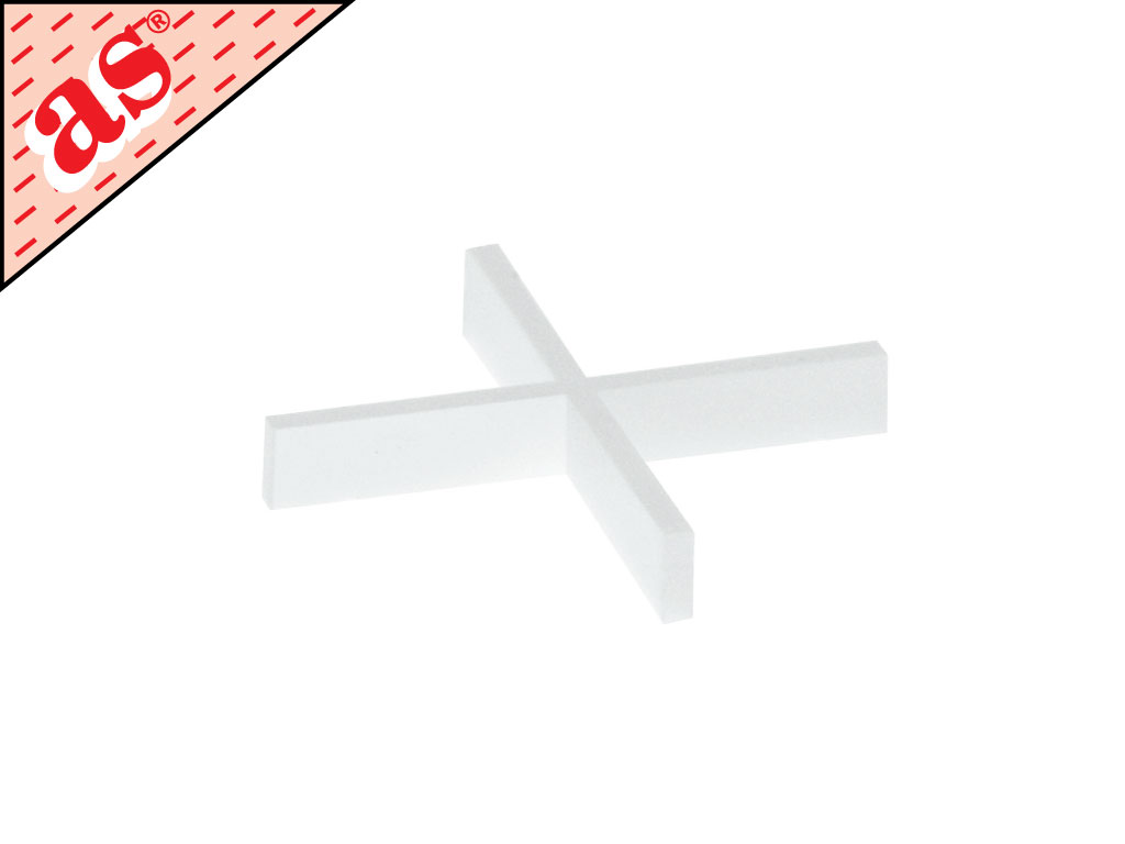 Krzyżyki dystansowe do glazury - 1,0 mm