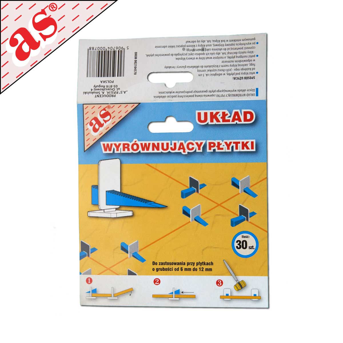 System poziomowania płytek 1,3 mm - torebka