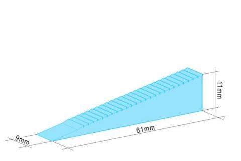 System poziomowania płytek - klin